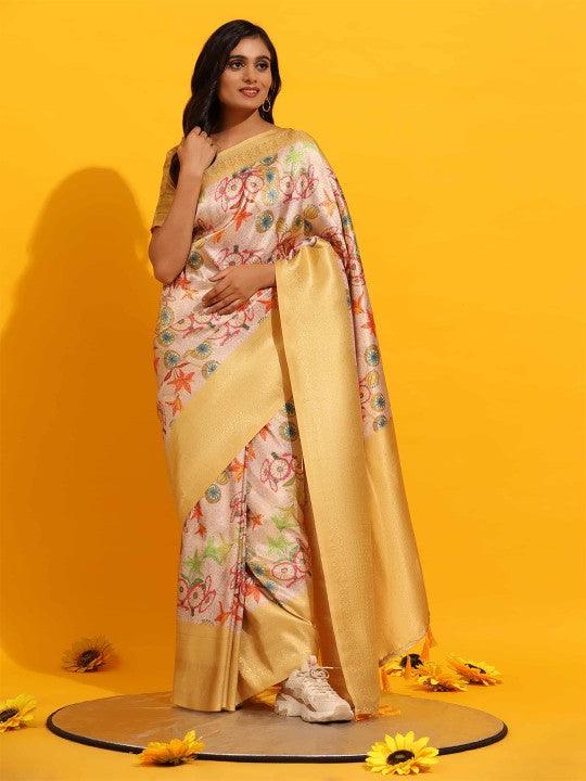 PAVITRA PURE KUBERA PATTU PATTERN SAREE DIGITAL PRINT