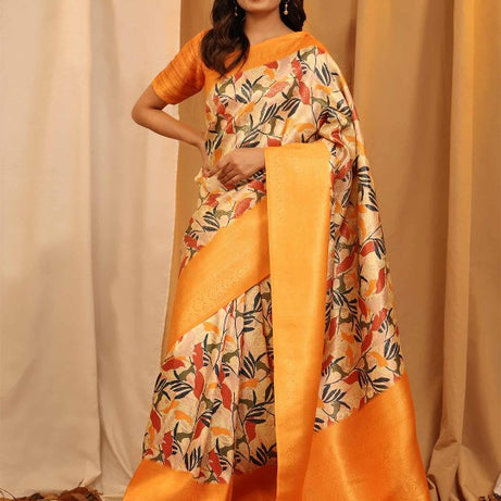 PAVITRA PURE KUBERA PATTU PATTERN SAREE DIGITAL PRINT