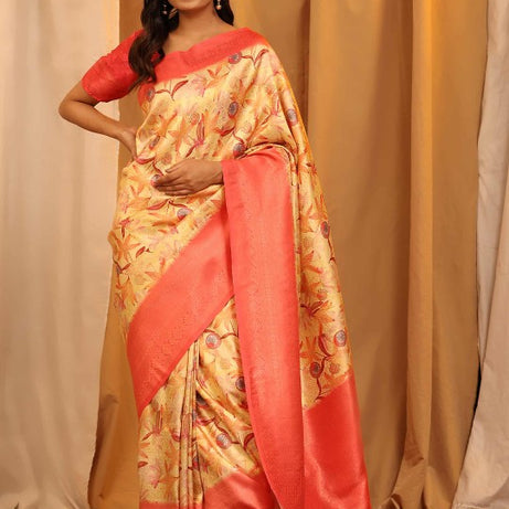 PAVITRA PURE KUBERA PATTU PATTERN SAREE DIGITAL PRINT