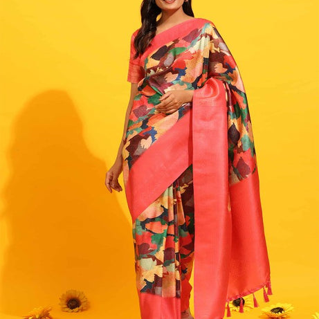 PAVITRA PURE KUBERA PATTU PATTERN SAREE DIGITAL PRINT