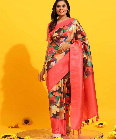 PAVITRA PURE KUBERA PATTU PATTERN SAREE DIGITAL PRINT