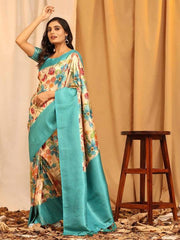 Graceful Pavitra Kubera Pattu Digital Print Saree