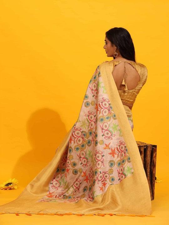 PAVITRA PURE KUBERA PATTU PATTERN SAREE DIGITAL PRINT