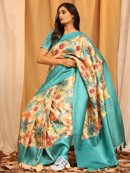 Graceful Pavitra Kubera Pattu Digital Print Saree