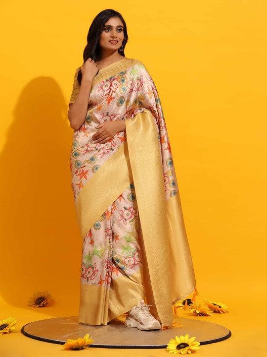 PAVITRA PURE KUBERA PATTU PATTERN SAREE DIGITAL PRINT