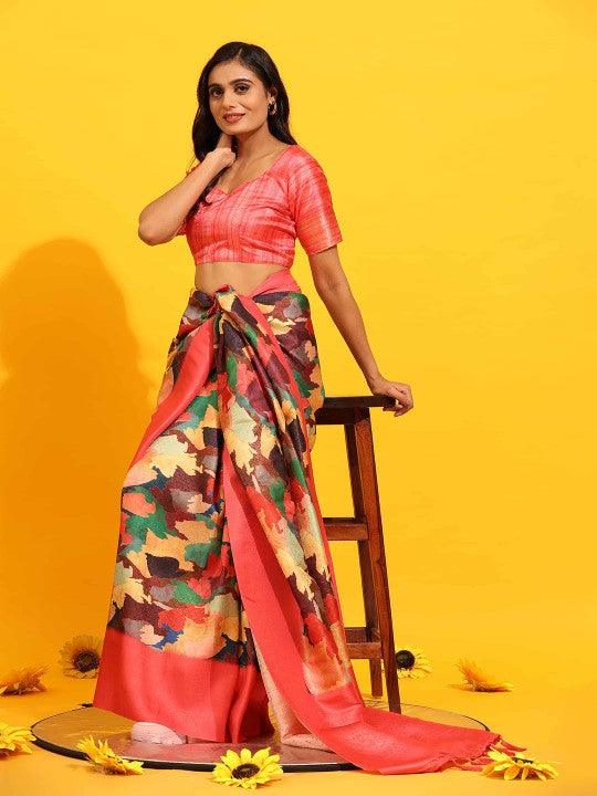 Kubera Pattu Luxe: Digital Patterned Saree