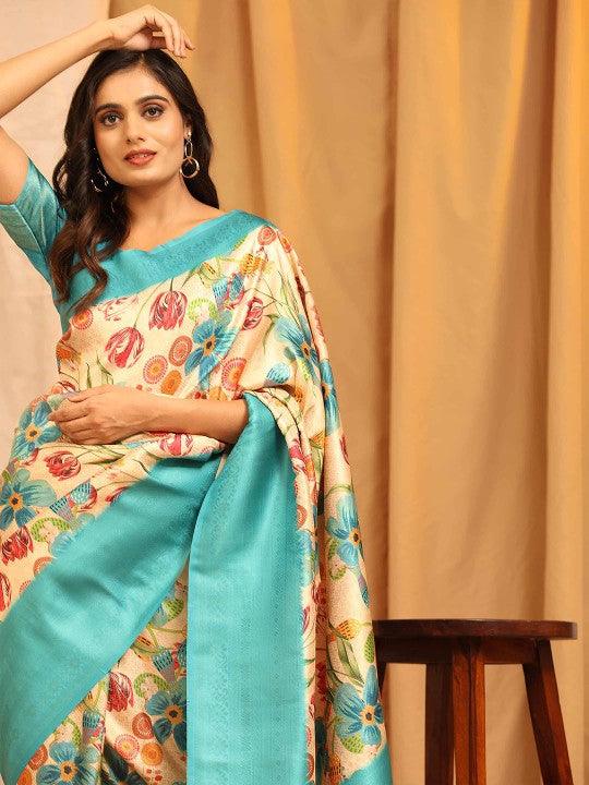 Graceful Pavitra Kubera Pattu Digital Print Saree