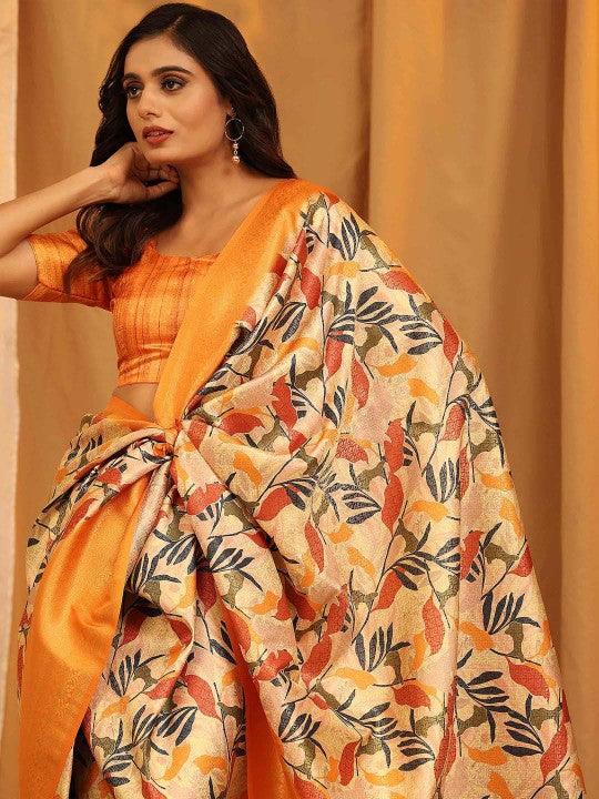 Majestic Charm: Digital Print Kubera Pattu Saree