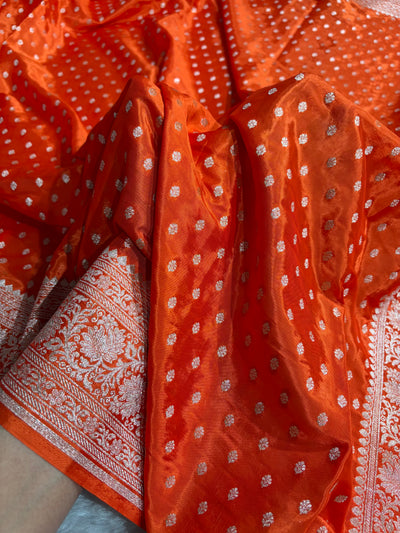 Crepe Silky Katan Banarasi Saree | Premium Jacquard Silk Saree | Mysorepattu