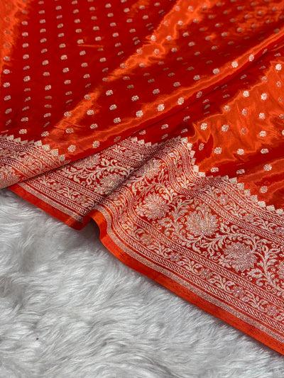 Crepe Silky Katan Banarasi Saree | Premium Jacquard Silk Saree | Mysorepattu