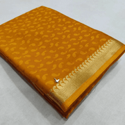 Royal Heritage: Mysore Crepe with Refined Pallu Lines