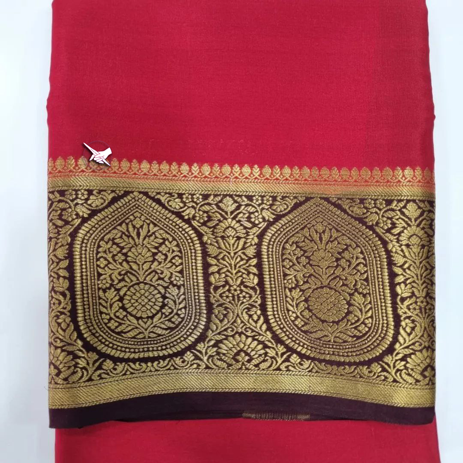 Exclusive Mysore Crepe Soft  Silk Sarees