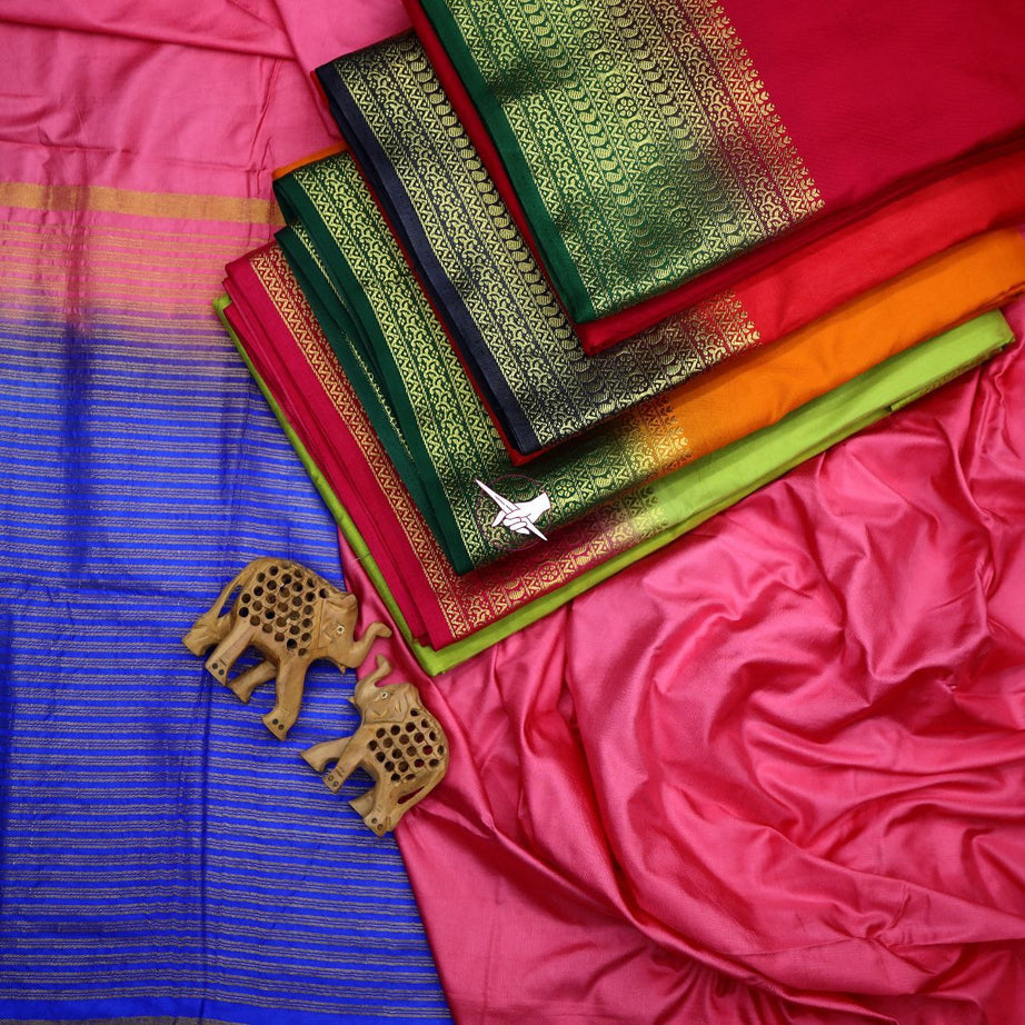 Exclusive Mysore Crepe Soft  Silk Sarees