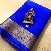 Luxury in Threads: Mysore Crepe Silk Saree