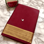 Traditional Mysore silk sarees in beautiful zari border