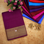 Traditional Mysore silk sarees in beautiful zari border
