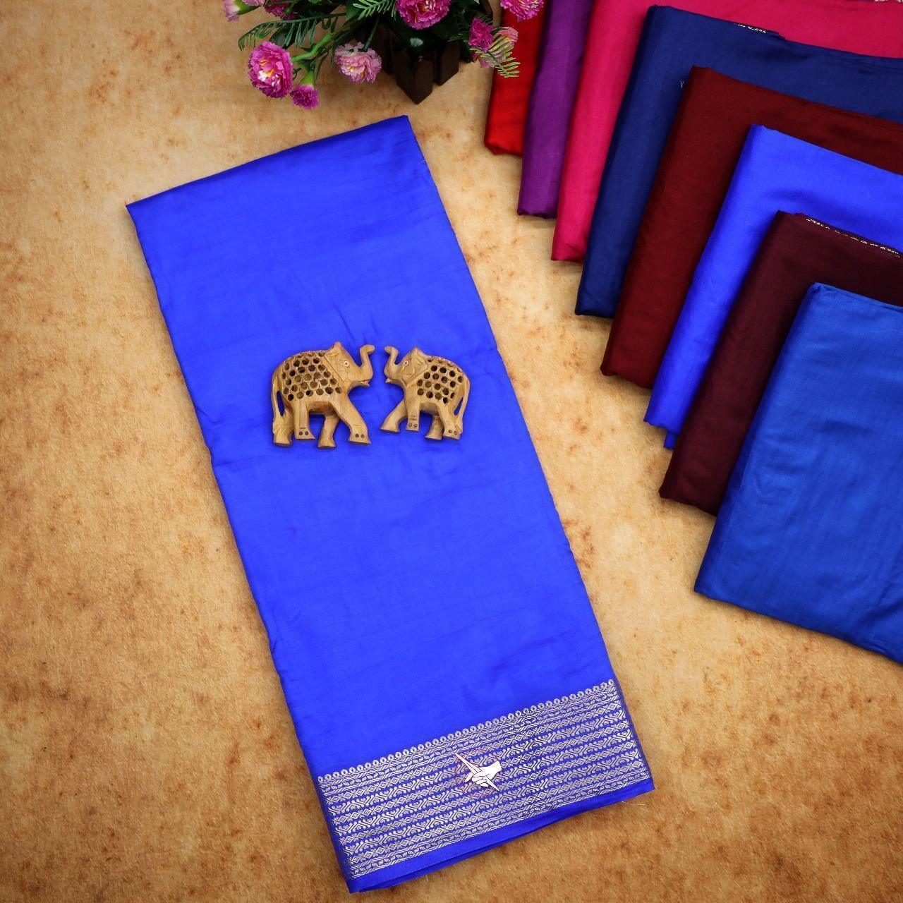 Traditional Mysore silk sarees in beautiful zari border