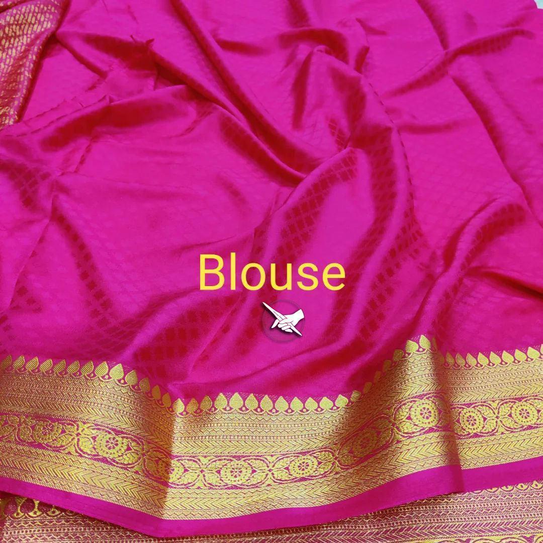Majestic Mysore: Crepe Silk with Signature Lines