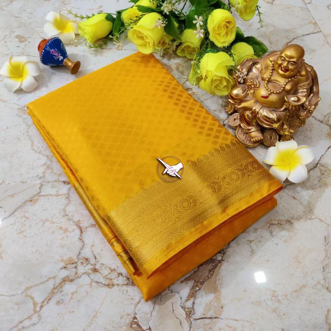 Traditional Mysore silk sarees in beautiful zari border