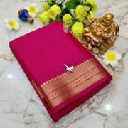 Timeless Charm: Mysore Crepe Silk with Subtle Lines