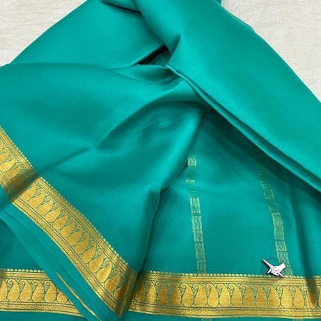 Traditional Mysore silk sarees in beautiful zari border