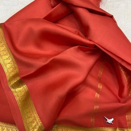 Traditional Mysore silk sarees in beautiful zari border