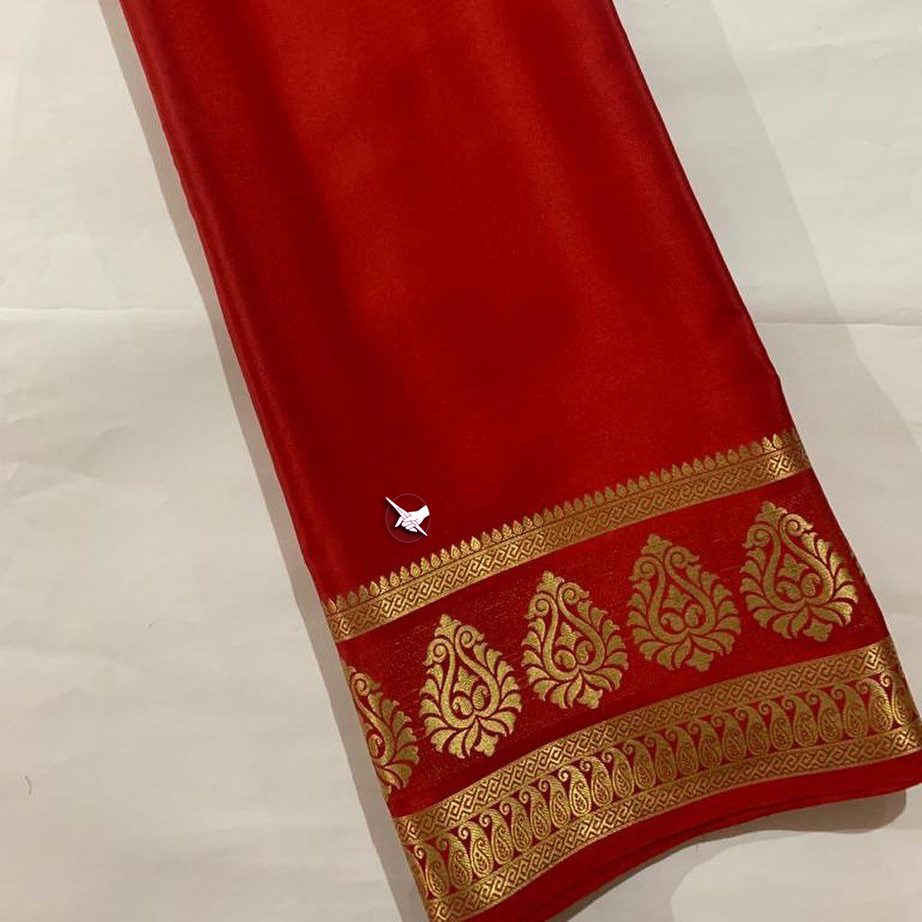 Traditional Mysore silk sarees in beautiful zari border