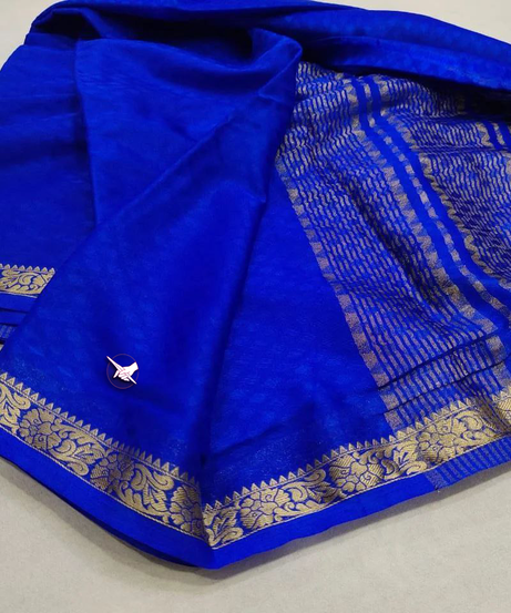 mysore crepe soft silks with line pallu