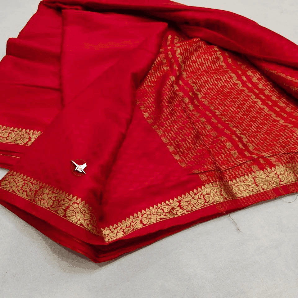 Regal Mysore Crepe Soft Silk with Line Pallu