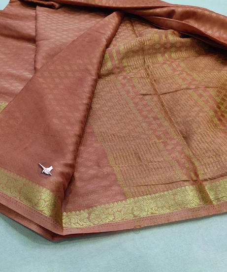 mysore crepe soft silks with line pallu