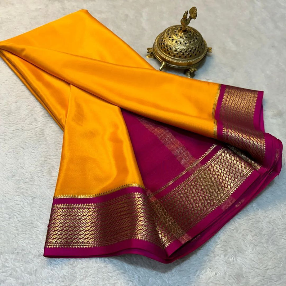 Pure Brocade Mysore Silk sarees