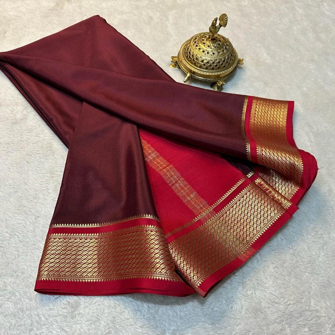 Royal Threads: Classic Mysore Silk Sarees in Vibrant Hues
