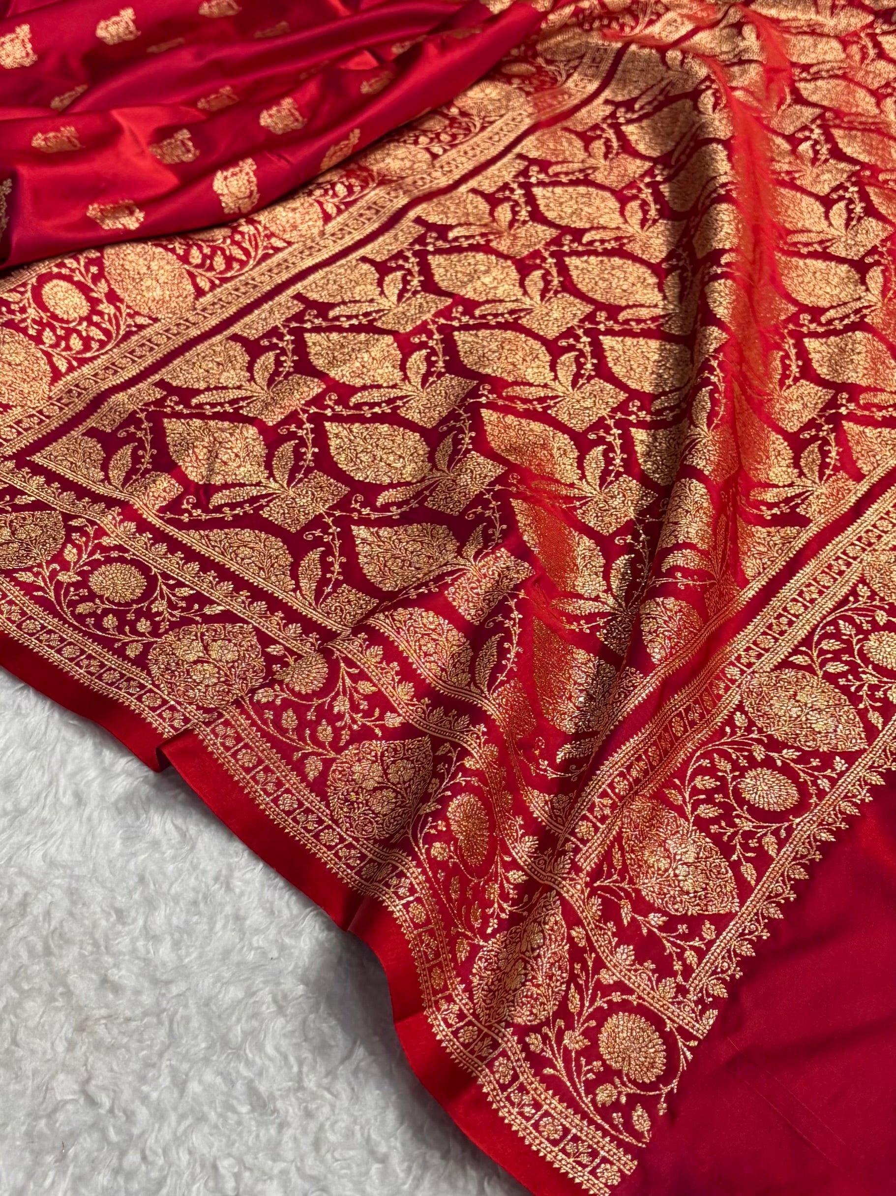 Mysorepattu Premium Satin Katan Silk Saree for Women | Jacquard Loom Woven Designer Saree