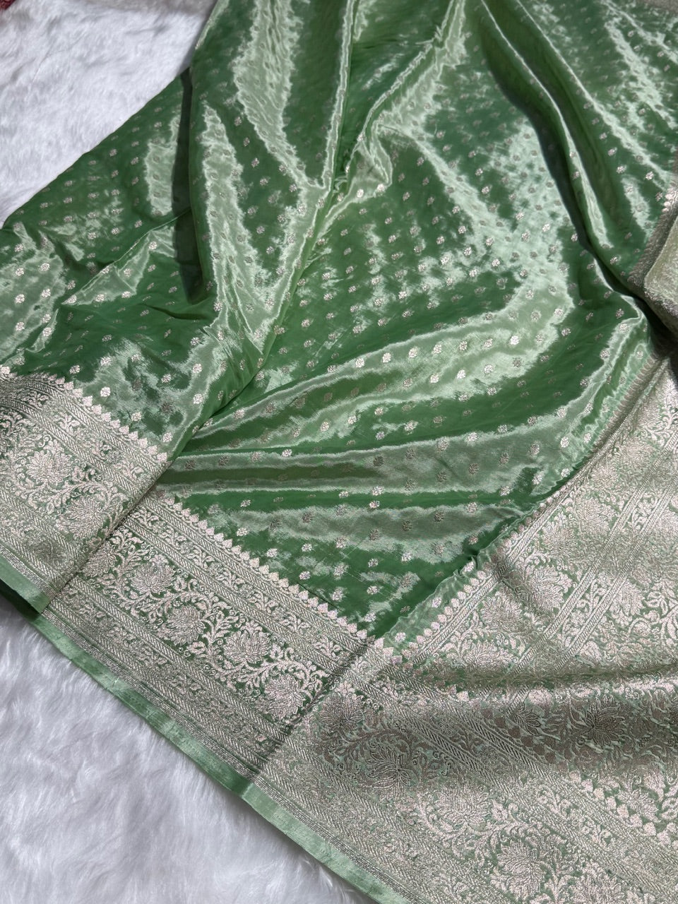 Crepe Silky Katan Banarasi Saree | Premium Jacquard Silk Saree | Mysorepattu