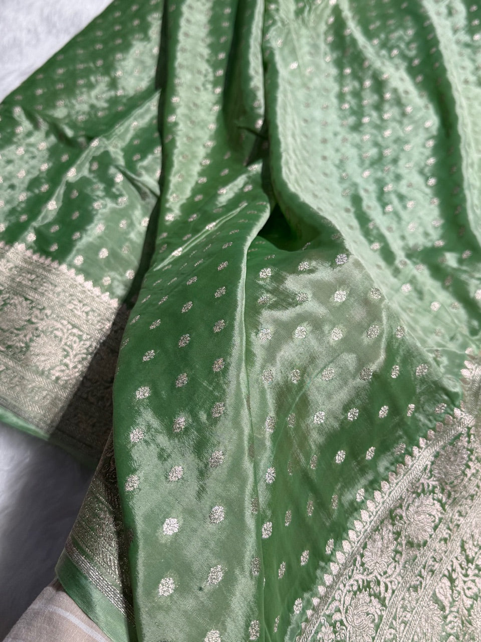 Crepe Silky Katan Banarasi Saree | Premium Jacquard Silk Saree | Mysorepattu