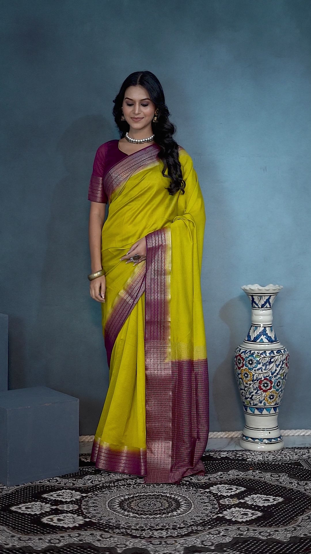 Load video: Exclusive Mysore Crepe Soft  Silk Sarees with Blouse