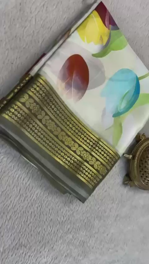 Load video: Indulge in Luxury: Handcrafted Mysore Silk Sarees
