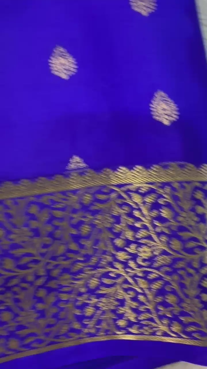 Load video: Very Exclusive Mysore Crepe Silk Saree