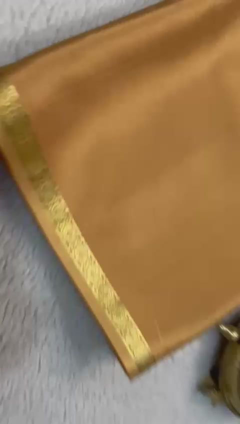Load video: Elegance Redefined: Small Border Line Pallu Sarees in Stunning Solid Hues