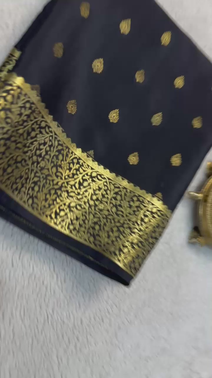 Load video: Very Exclusive Mysore Crepe Silk Saree