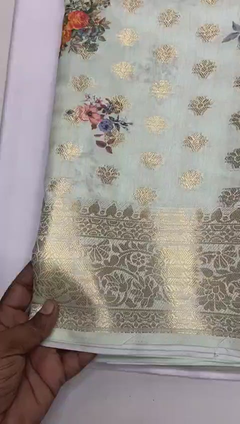 Load video: Crepe Georgette Printed
