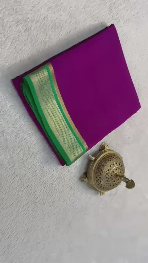 Load video: Traditional border in beautiful contrast colour combinations
