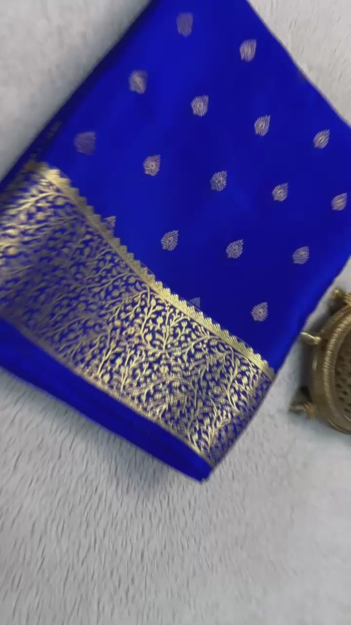 Load video: Very Exclusive Mysore Crepe Silk Saree