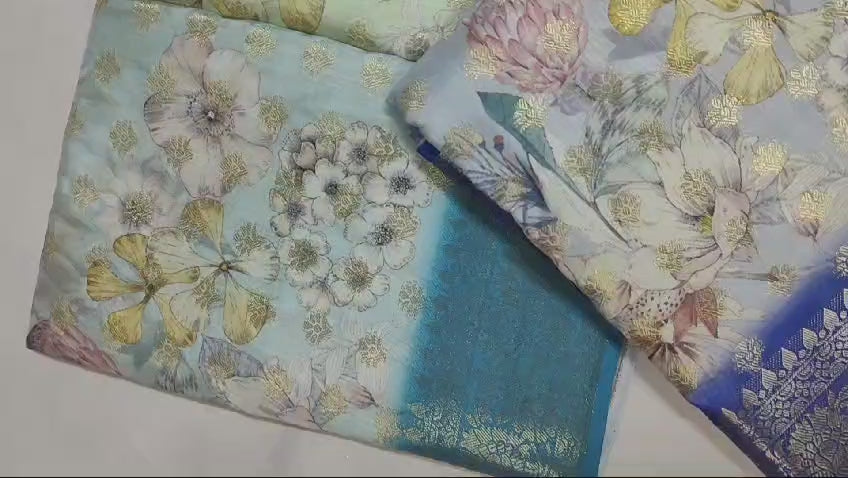 Load video: Crepe Georgette Printed
