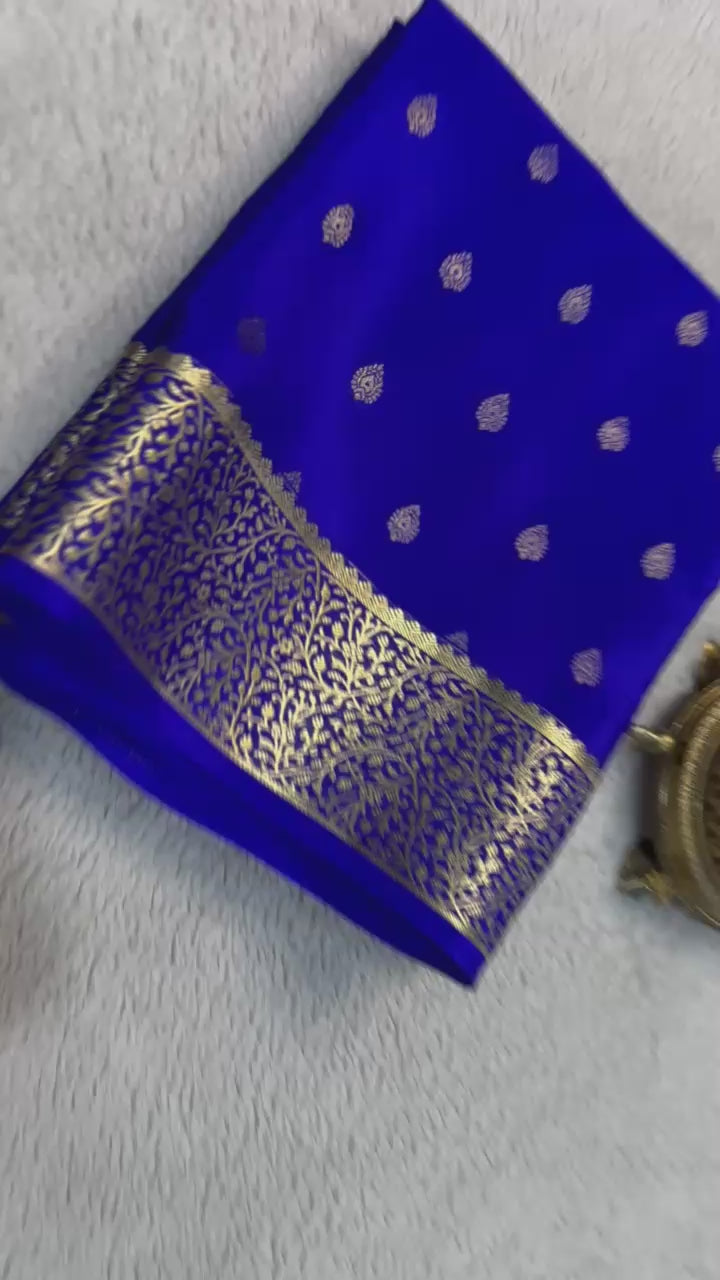 Load video: Very Exclusive Mysore Crepe Silk Saree
