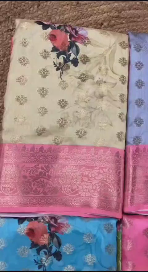 Load video: Crepe Georgette Printed