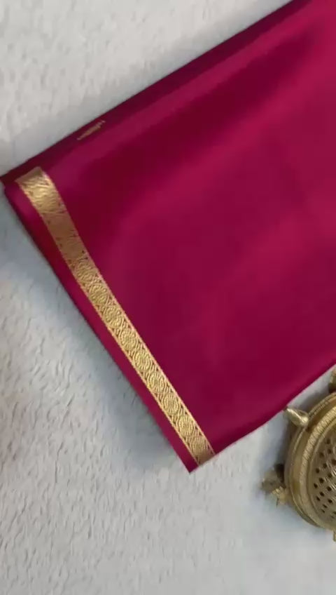 Load video: Radiate Grace with Mysore Silk Crepe Sarees