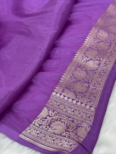 Crepe Silky Katan Banarasi Saree | Premium Jacquard Silk Saree | Mysorepattu